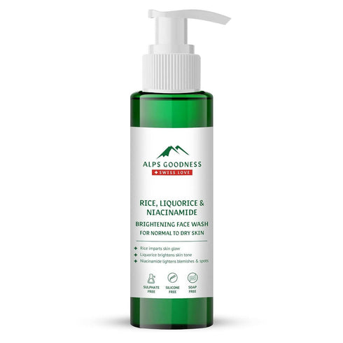 Alps Goodness Rice Liquorice and Niacinamide Brightening Facewash